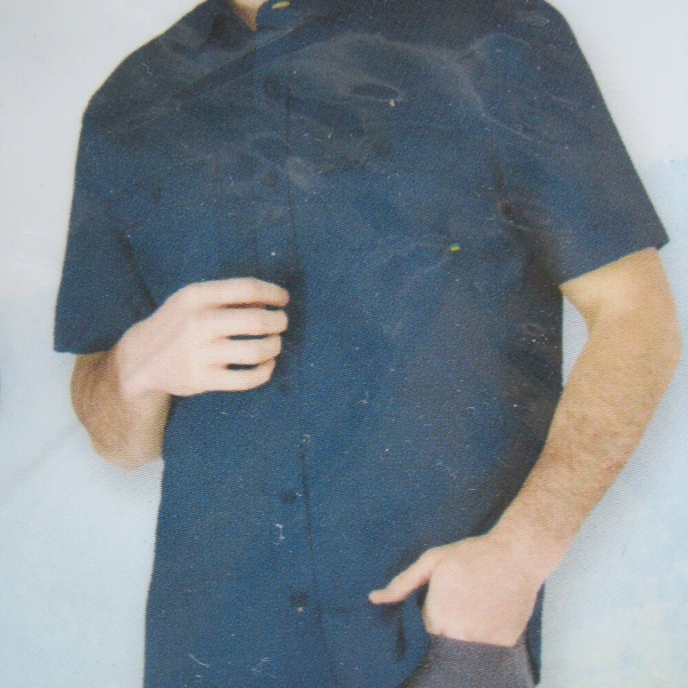 Sierra Designs Men's stretch fabric Short Sleeve Tech Shirt w/2 pockets blue